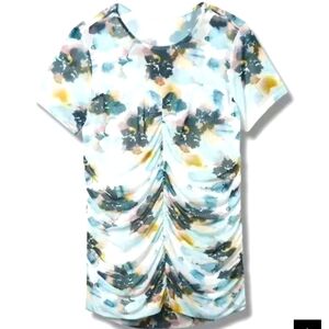 NWOT Torrid 3 Ruched Mesh Top